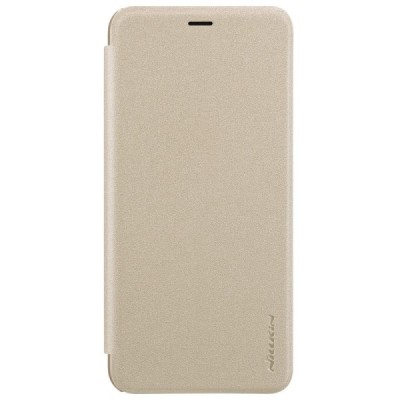 Samsung Galaxy J6 2018 (J600) Nillkin Sparkle золотой чехол-книжка | Vacins.lv