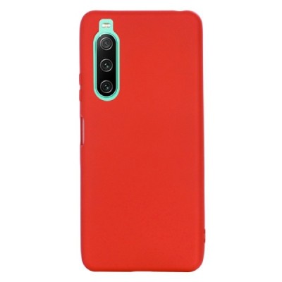 Sony Xperia 10 IV Shell (TPU) твердый силиконовый чехол - красный | Vacins.lv