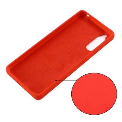 Sony Xperia 10 IV „Shell“ cieta silikona (TPU) sarkans apvalks | vacins.lv