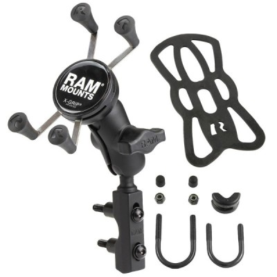 „RAM Mounts“ X-Grip держатель телефона для мотоцикла (прикрепляется к тормозам или сцеплению), велосипеда, скутера  | Vacins.lv