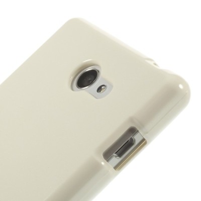Sony Xperia M2 D2303 Mercury balts cieta silikona (TPU) futrālis / Vacins.lv