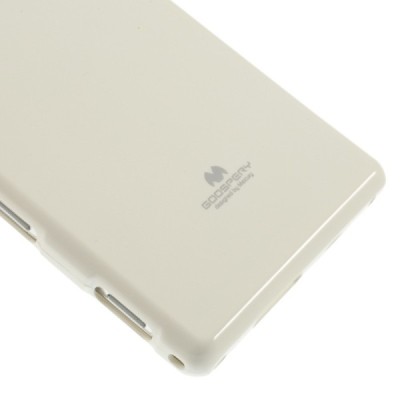 Sony Xperia M2 D2303 Mercury balts cieta silikona (TPU) futrālis / Vacins.lv