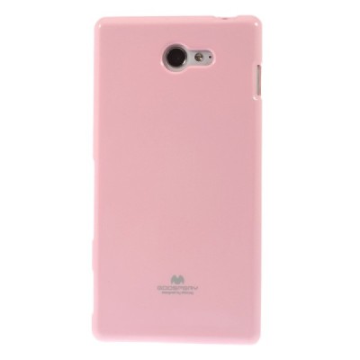 Sony Xperia M2 D2303 Mercury rozs cieta silikona (TPU) futrālis / Vacins.lv