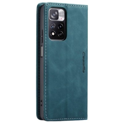 Xiaomi Redmi Note 11 Pro+ CaseMe Retro открываемый зелёный кожаный чехол – книжка | Vacins.lv