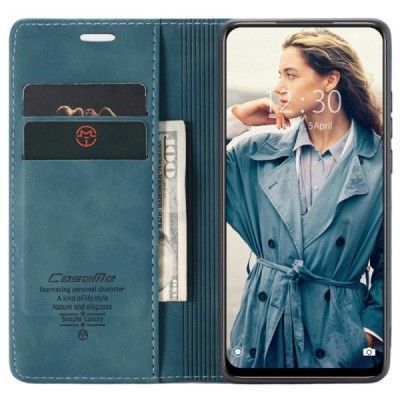 Xiaomi Redmi Note 11 Pro+ CaseMe Retro открываемый зелёный кожаный чехол – книжка | Vacins.lv