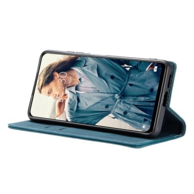 Xiaomi Redmi Note 11 Pro+ CaseMe Retro открываемый зелёный кожаный чехол – книжка | Vacins.lv