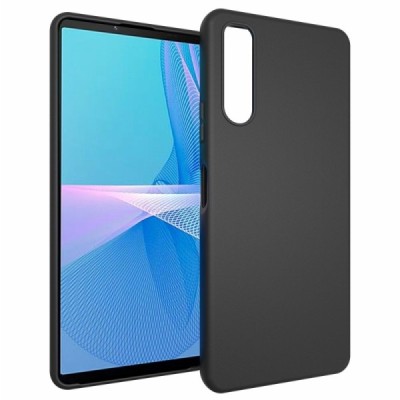Твердый силиконовый чехол (TPU) для Sony Xperia 10 IV - чёрный | Vacins.lv