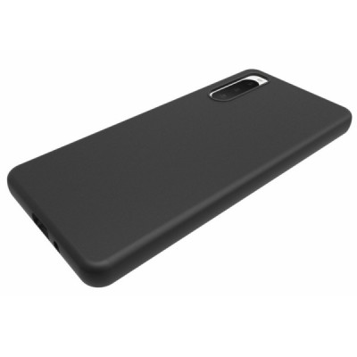 Sony Xperia 10 IV cieta silikona (TPU) melns apvalks | vacins.lv
