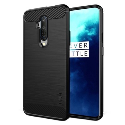 OnePlus 7T Pro „Mofi“ cieta silikona (TPU) melns apvalks | vacins.lv