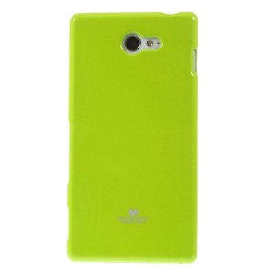 Sony Xperia M2 D2303 Mercury zaļš cieta silikona (TPU) futrālis / Vacins.lv
