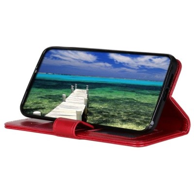 Samsung Galaxy M53 5G (M536) открываемый красный кожаный чехол - книжка | Vacins.lv