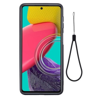 Samsung Galaxy M53 5G (M536) „Shell“ cieta silikona (TPU) melns apvalks | vacins.lv