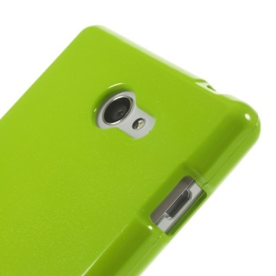 Sony Xperia M2 D2303 Mercury zaļš cieta silikona (TPU) futrālis / Vacins.lv