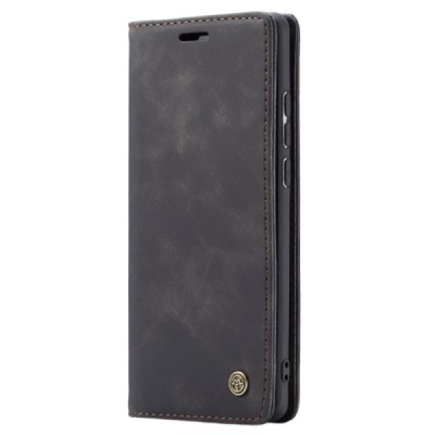 Xiaomi Mi 9T (Mi 9T Pro) CaseMe Retro solīds atvēramais ādas melns maciņš - maks | Vacins.lv
