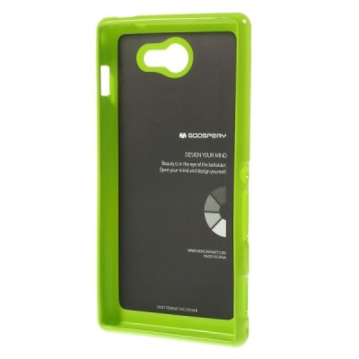 Sony Xperia M2 D2303 Mercury zaļš cieta silikona (TPU) futrālis / Vacins.lv