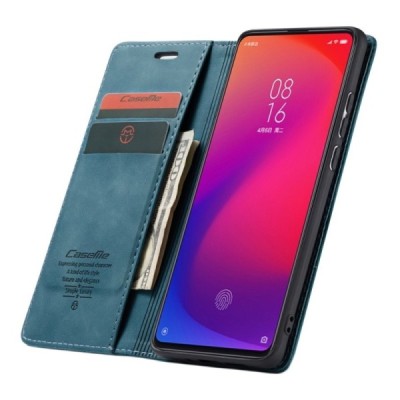 Xiaomi Mi 9T (Mi 9T Pro) CaseMe Retro открываемый зелёный кожаный чехол – книжка | Vacins.lv