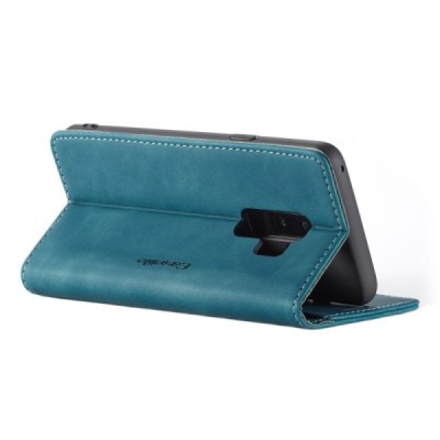Samsung Galaxy S9+ (G965) CaseMe Retro открываемый зелёный кожаный чехол – книжка | Vacins.lv