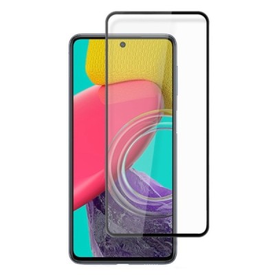 Samsung Galaxy M53 5G (M536) Mocolo 2.5D Tempered Glass melns ekrāna aizsargstikls | Vacins.lv