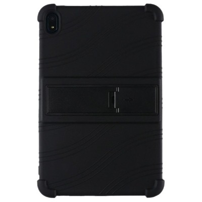 Nokia T20 Shell Kickstand усиленный защитный твердый силиконовый чехол из TPU чёрного цвета | Vacins.lv