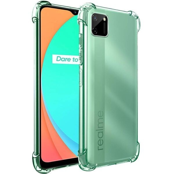 Pastiprinātas aizsardzības apvalks - dzidrs (Realme C11)