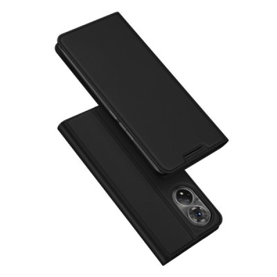 Huawei Honor 50 (Nova 9) „Dux Ducis“ Skin sērijas melns ādas atvērams maciņš | Vacins.lv