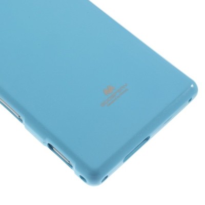 Sony Xperia M2 D2303 Mercury gaiši zils cieta silikona (TPU) futrālis / Vacins.lv