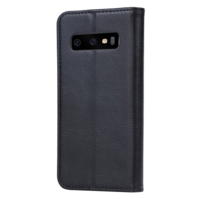 Роскошный кожаный чехол-книжка ''Comma" Samsung Galaxy S10e (G970) черный | Vacins.lv