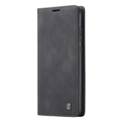 Xiaomi Redmi Note 8 Pro CaseMe Retro solīds atvēramais ādas melns maciņš - maks | Vacins.lv