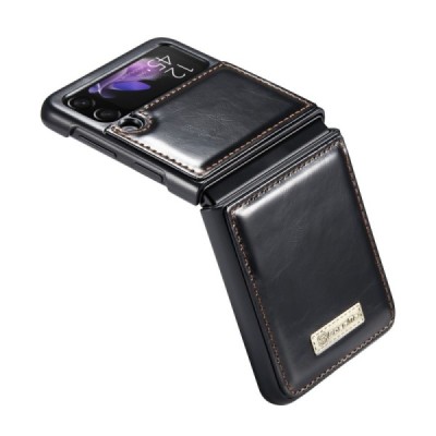 Samsung Galaxy Z Flip3 (F711) „CaseMe“ solīds melns plastika apvalks | Vacins.lv