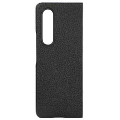 Samsung Galaxy Z Fold4 5G (F936B) Deluxe Leather melns ādas plastika apvalks | Vacins.lv