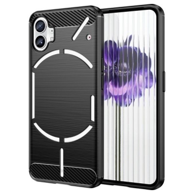 Nothing Phone 1 5G „Carbon“ cieta silikona (TPU) melns vāciņš | Vacins.lv
