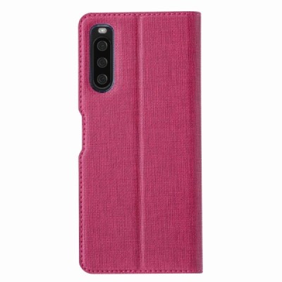 Sony Xperia 10 IV „Vili“ atvērams rozs ādas maciņš | Vacins.lv