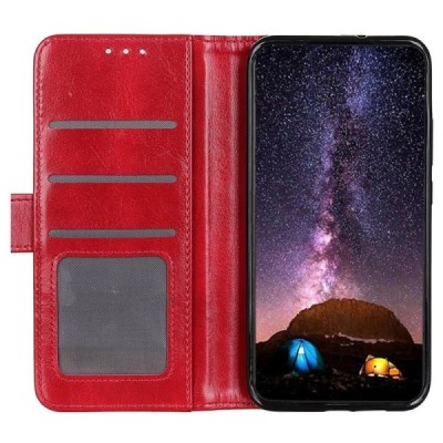 Nothing Phone 1 5G открываемый красный кожаный чехол - книжка | Vacins.lv