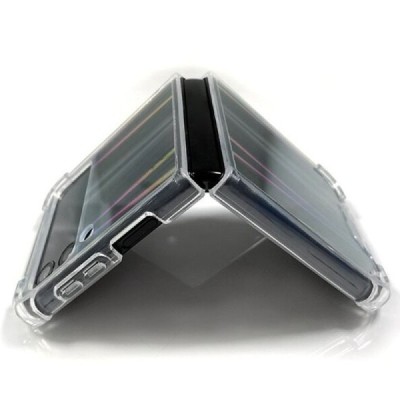 Samsung Galaxy Z Flip4 (F721) усиленная защита, прозрачный чехол из твердого силикона TPU | Vacins.lv