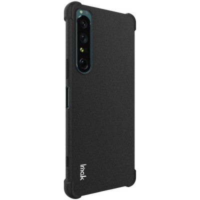 Sony Xperia 1 IV Imak усиленный твердый силиконовый чехол TPU чёрный, задняя часть + защитная пленка для экрана | Vacins.lv