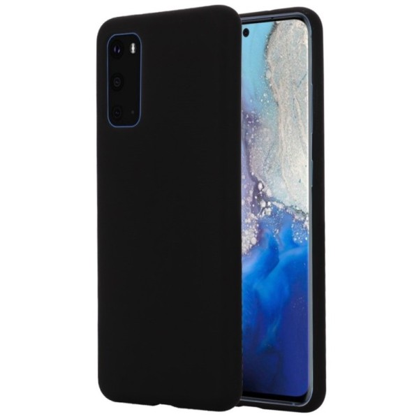 Твердый силиконовый чехол (TPU) „Shell“ - чёрный (Galaxy S20)