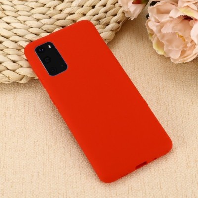 Samsung Galaxy S20 (G980) Shell (TPU) твердый силиконовый чехол - красный | Vacins.lv