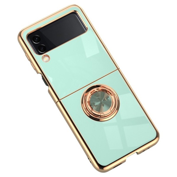 „Fashion“ Kickstand твердый силиконовый (TPU) чехол - мятный (Galaxy Z Flip4)