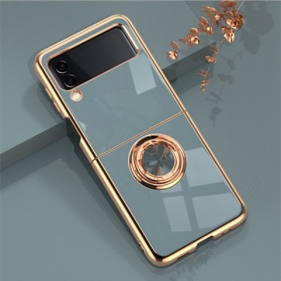 Samsung Galaxy Z Flip4 (F721) „Fashion“ Kickstand cieta silikona (TPU) pelēks apvalks | Vacins.lv