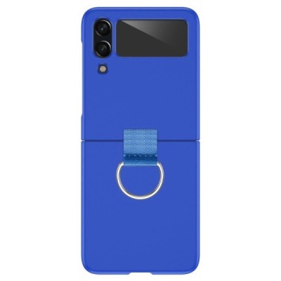 Samsung Galaxy Z Flip4 (F721) „Ring“ пластиковый синий чехол | Vacins.lv
