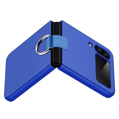Samsung Galaxy Z Flip4 (F721) „Ring“ plastmasas zils apvalks | vacins.lv