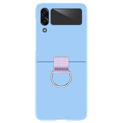 Samsung Galaxy Z Flip4 (F721) „Ring“ пластиковый светло-синий чехол | Vacins.lv