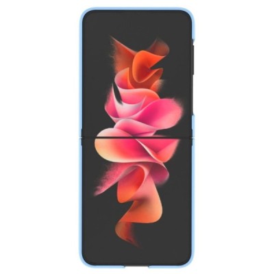 Samsung Galaxy Z Flip4 (F721) „Ring“ пластиковый светло-синий чехол | Vacins.lv