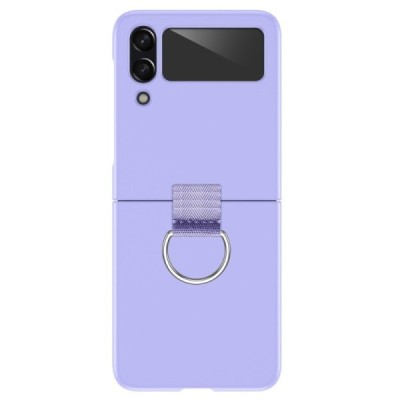 Samsung Galaxy Z Flip4 (F721) „Ring“ пластиковый фиолетовый чехол | Vacins.lv