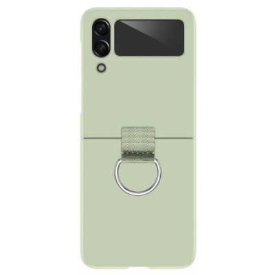 Samsung Galaxy Z Flip4 (F721) „Ring“ пластиковый зелёный чехол | Vacins.lv