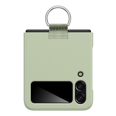 Samsung Galaxy Z Flip4 (F721) „Ring“ пластиковый зелёный чехол | Vacins.lv