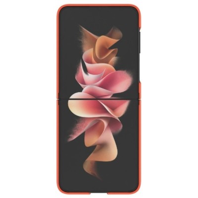 Samsung Galaxy Z Flip4 (F721) „Ring“ пластиковый оранжевый чехол | Vacins.lv