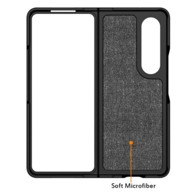 Samsung Galaxy Z Fold4 5G (F936B) „Metal“ чёрный чехол | Vacins.lv