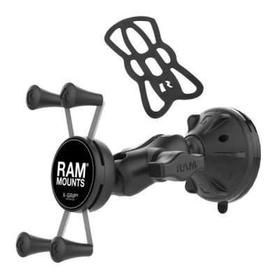 „RAM Mounts“ X-Grip автомобильный держатель для телефона черный (крепится к стеклу) | Vacins.lv