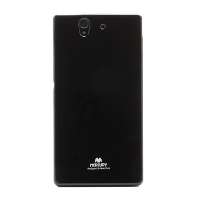 Sony Xperia Z Mercury juodas kieto silikono tpu dėklas - nugarėlė / Priedai.lt